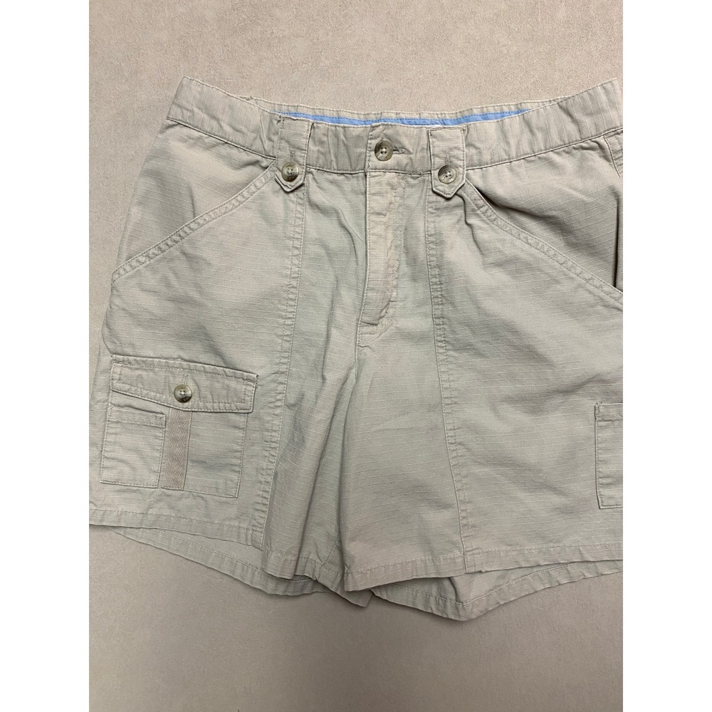 Columbia Womens Tan Ripstop Cargo Hiking Shorts Khaki AL4355 Size 10 - Picture 3 of 5